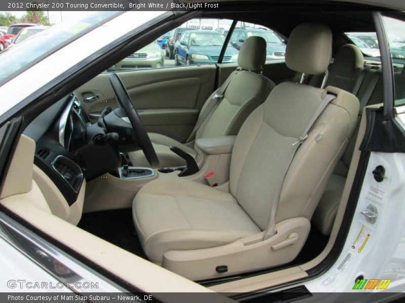  2012 200 Touring Convertible Black/Light Frost Interior