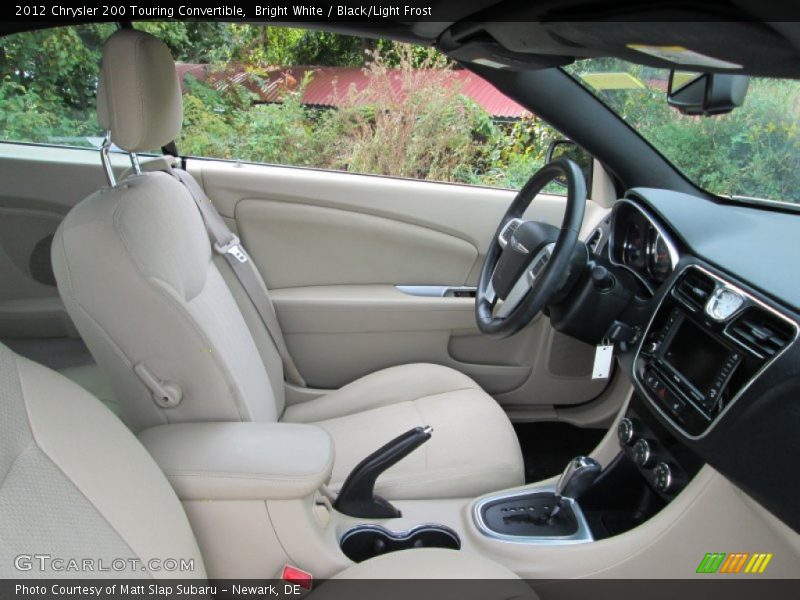 Bright White / Black/Light Frost 2012 Chrysler 200 Touring Convertible
