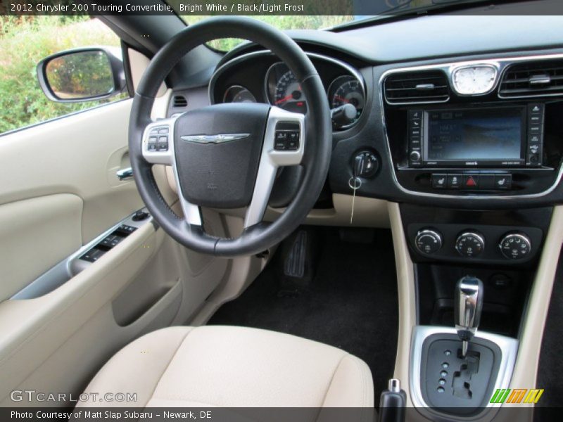 Bright White / Black/Light Frost 2012 Chrysler 200 Touring Convertible