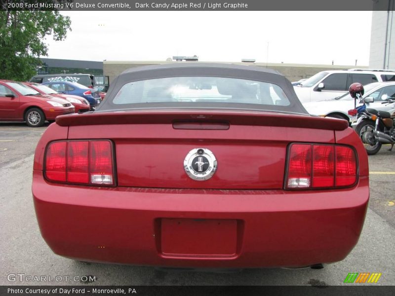 Dark Candy Apple Red / Light Graphite 2008 Ford Mustang V6 Deluxe Convertible