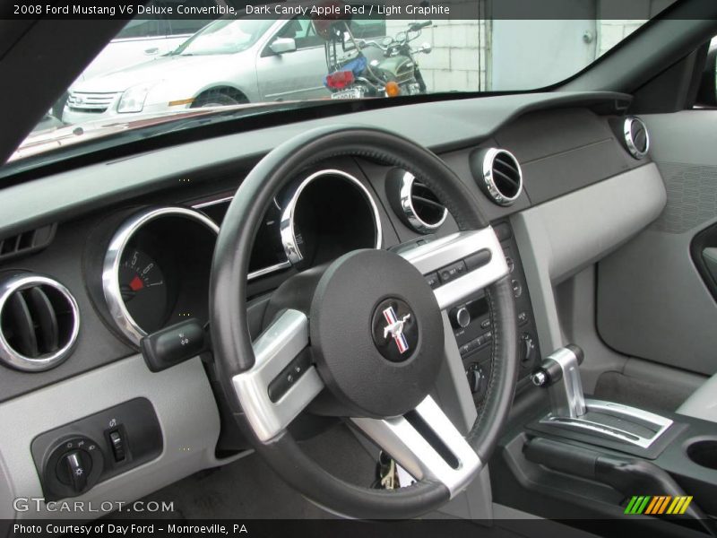 Dark Candy Apple Red / Light Graphite 2008 Ford Mustang V6 Deluxe Convertible