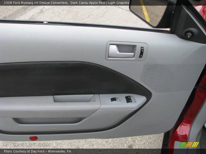 Dark Candy Apple Red / Light Graphite 2008 Ford Mustang V6 Deluxe Convertible