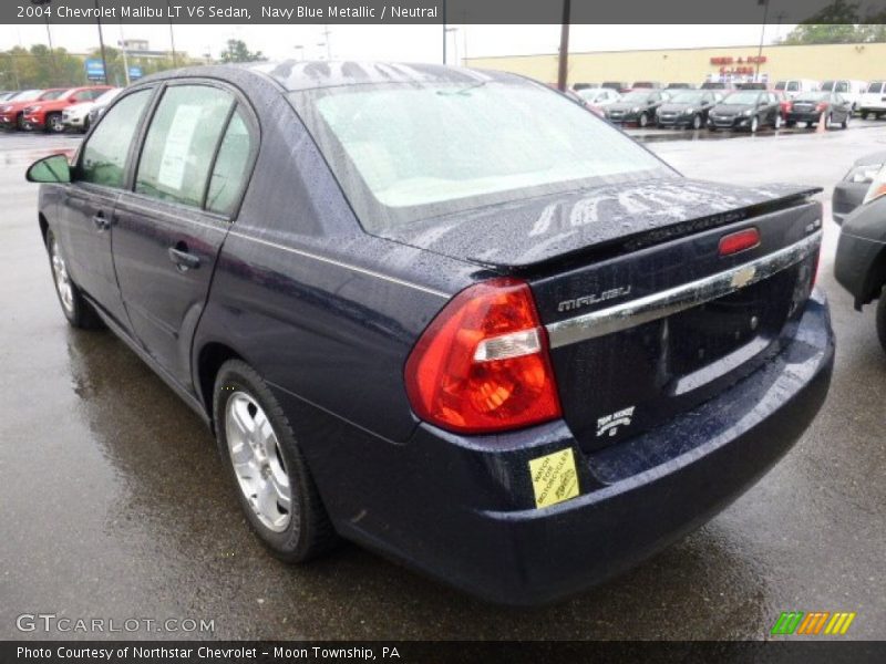 Navy Blue Metallic / Neutral 2004 Chevrolet Malibu LT V6 Sedan