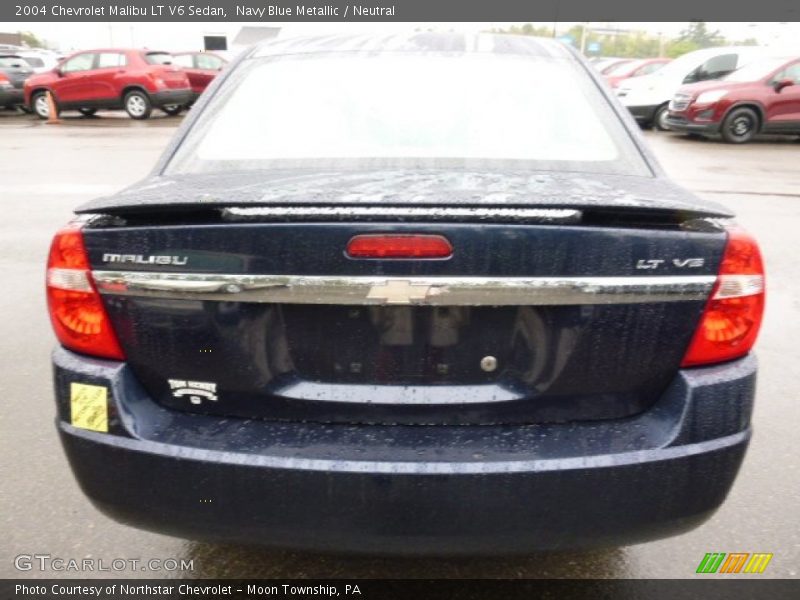 Navy Blue Metallic / Neutral 2004 Chevrolet Malibu LT V6 Sedan