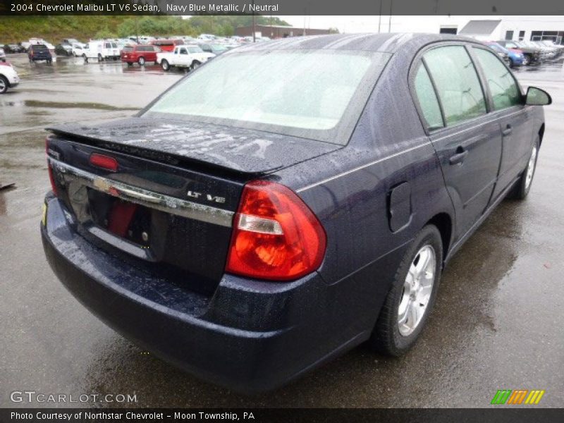 Navy Blue Metallic / Neutral 2004 Chevrolet Malibu LT V6 Sedan