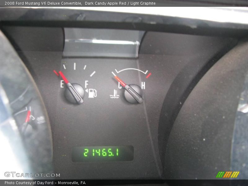 Dark Candy Apple Red / Light Graphite 2008 Ford Mustang V6 Deluxe Convertible