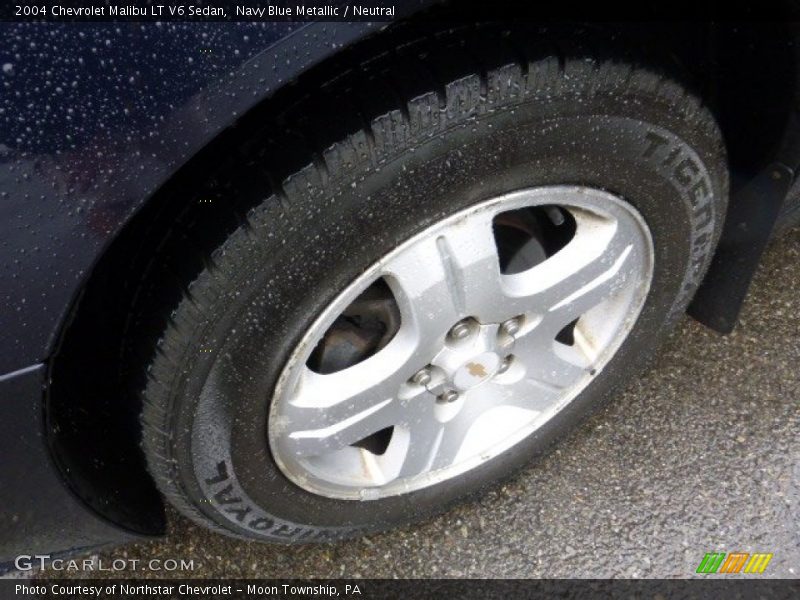 Navy Blue Metallic / Neutral 2004 Chevrolet Malibu LT V6 Sedan
