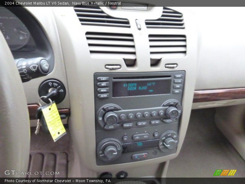 Navy Blue Metallic / Neutral 2004 Chevrolet Malibu LT V6 Sedan