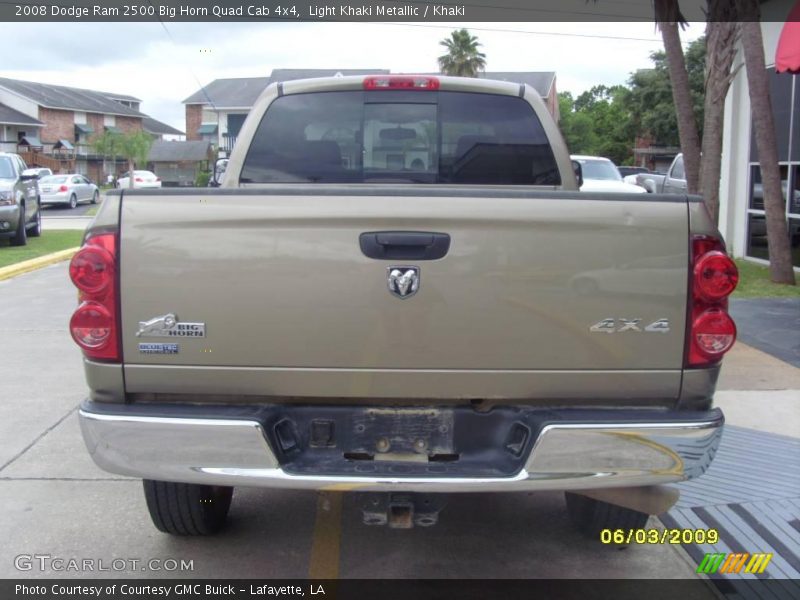 Light Khaki Metallic / Khaki 2008 Dodge Ram 2500 Big Horn Quad Cab 4x4