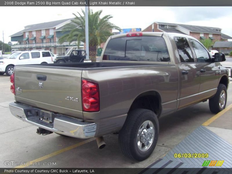 Light Khaki Metallic / Khaki 2008 Dodge Ram 2500 Big Horn Quad Cab 4x4