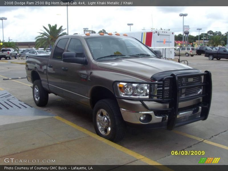 Light Khaki Metallic / Khaki 2008 Dodge Ram 2500 Big Horn Quad Cab 4x4