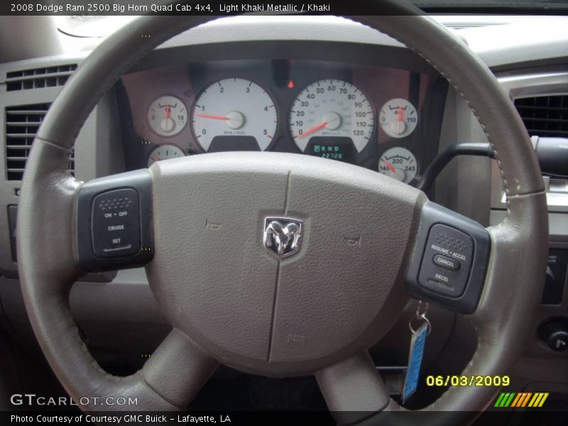Light Khaki Metallic / Khaki 2008 Dodge Ram 2500 Big Horn Quad Cab 4x4