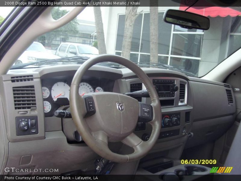 Light Khaki Metallic / Khaki 2008 Dodge Ram 2500 Big Horn Quad Cab 4x4