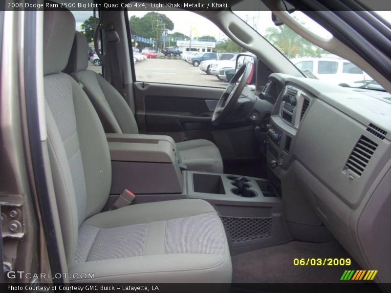 Light Khaki Metallic / Khaki 2008 Dodge Ram 2500 Big Horn Quad Cab 4x4