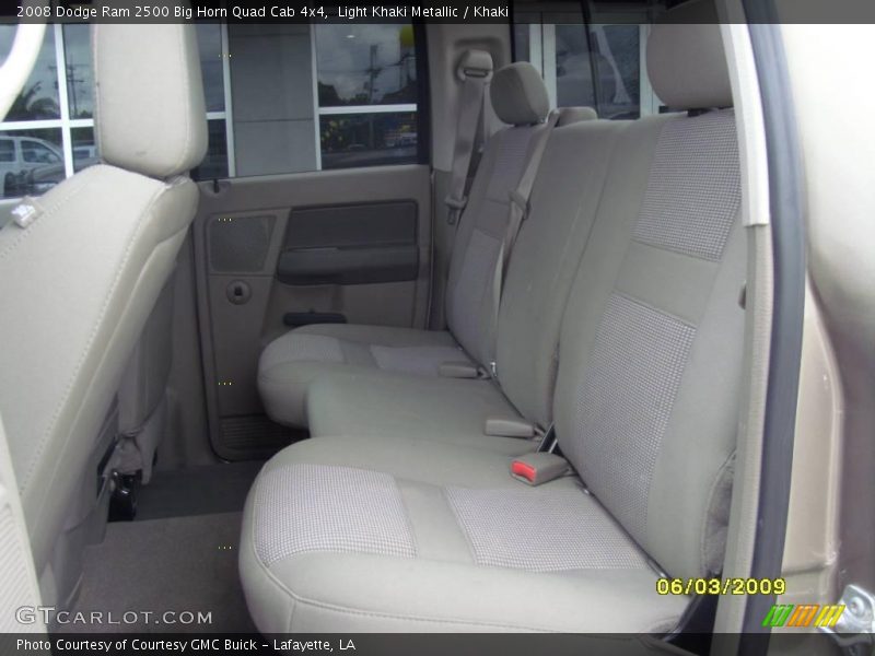 Light Khaki Metallic / Khaki 2008 Dodge Ram 2500 Big Horn Quad Cab 4x4