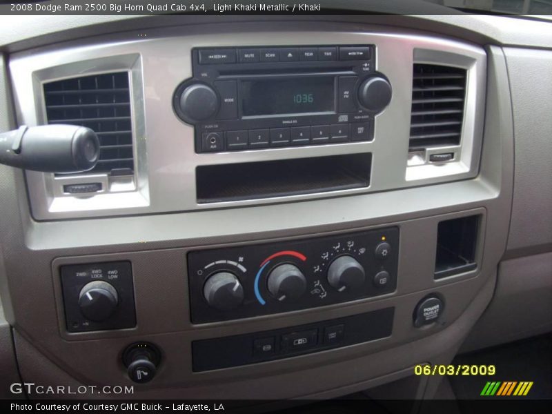 Light Khaki Metallic / Khaki 2008 Dodge Ram 2500 Big Horn Quad Cab 4x4