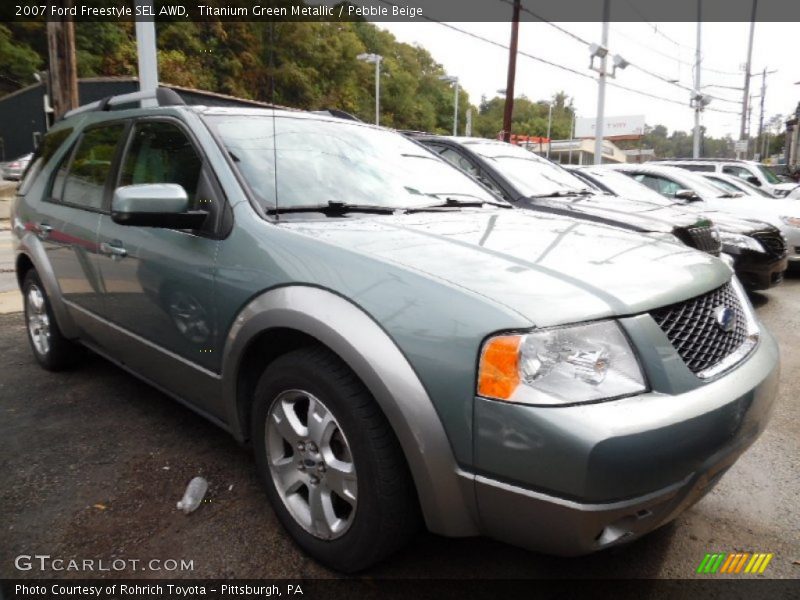 Titanium Green Metallic / Pebble Beige 2007 Ford Freestyle SEL AWD