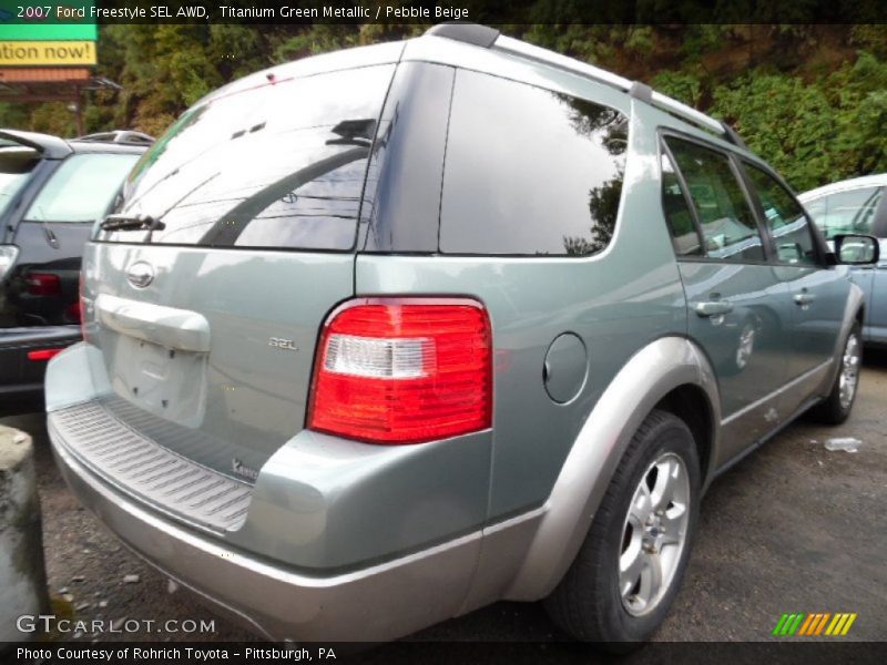 Titanium Green Metallic / Pebble Beige 2007 Ford Freestyle SEL AWD