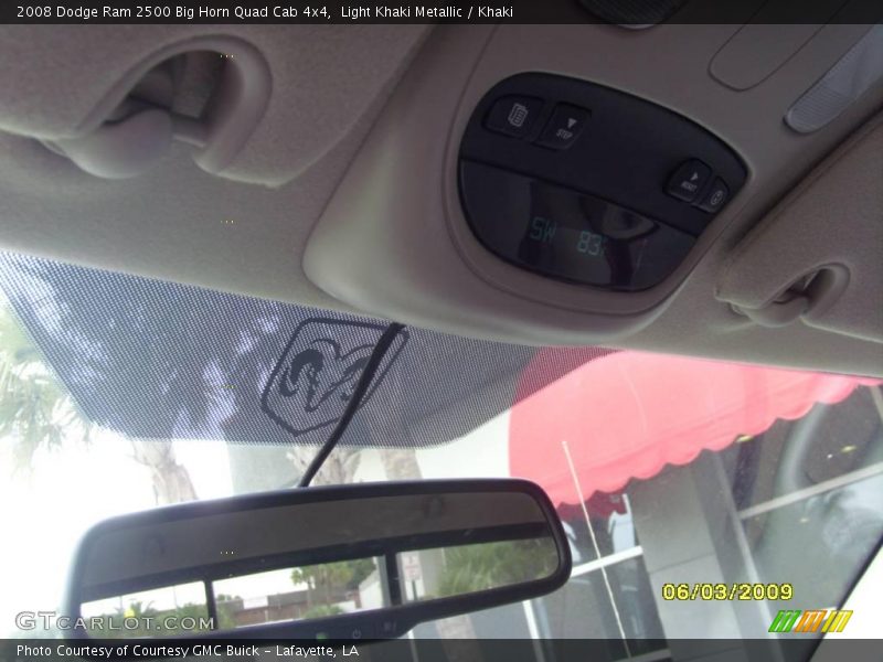 Light Khaki Metallic / Khaki 2008 Dodge Ram 2500 Big Horn Quad Cab 4x4