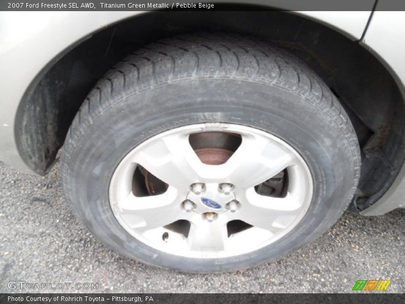 Titanium Green Metallic / Pebble Beige 2007 Ford Freestyle SEL AWD