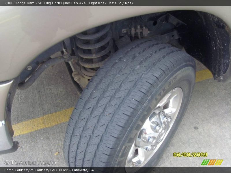 Light Khaki Metallic / Khaki 2008 Dodge Ram 2500 Big Horn Quad Cab 4x4
