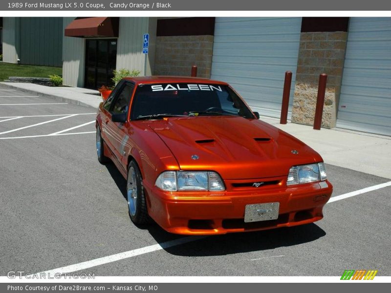 Candy Orange / Black 1989 Ford Mustang LX 5.0 Coupe