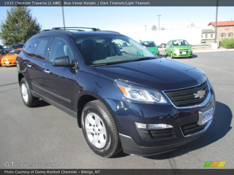 Blue Velvet Metallic / Dark Titanium/Light Titanium 2016 Chevrolet Traverse LS AWD