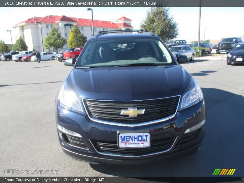 Blue Velvet Metallic / Dark Titanium/Light Titanium 2016 Chevrolet Traverse LS AWD
