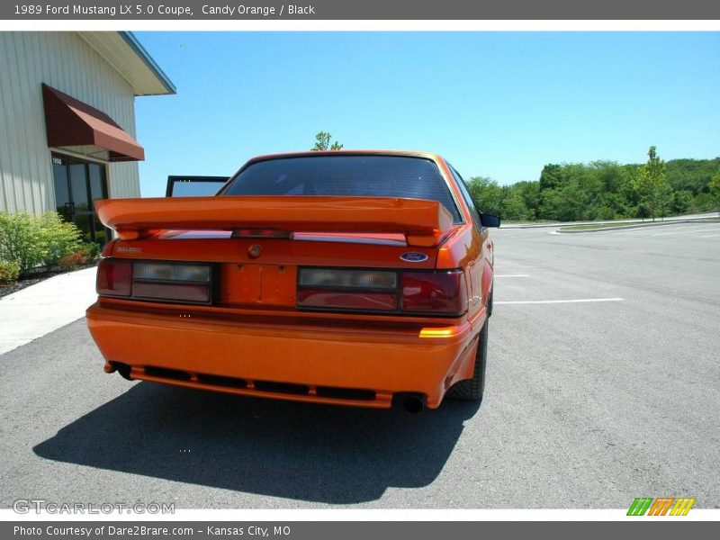 Candy Orange / Black 1989 Ford Mustang LX 5.0 Coupe