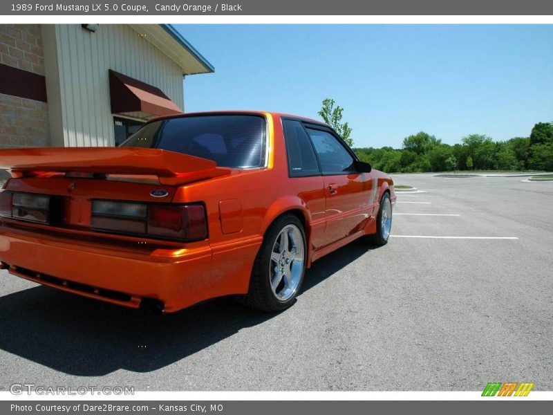Candy Orange / Black 1989 Ford Mustang LX 5.0 Coupe