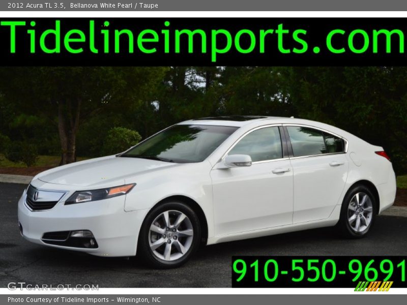 Bellanova White Pearl / Taupe 2012 Acura TL 3.5