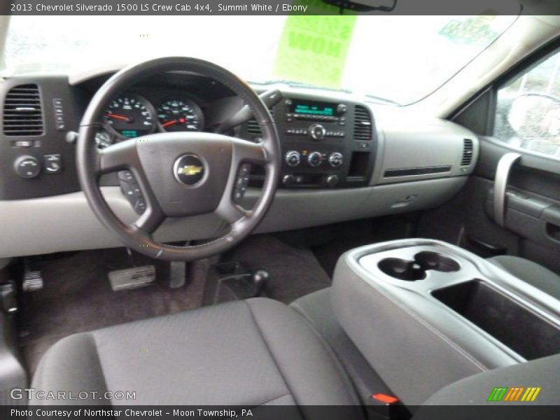 Summit White / Ebony 2013 Chevrolet Silverado 1500 LS Crew Cab 4x4