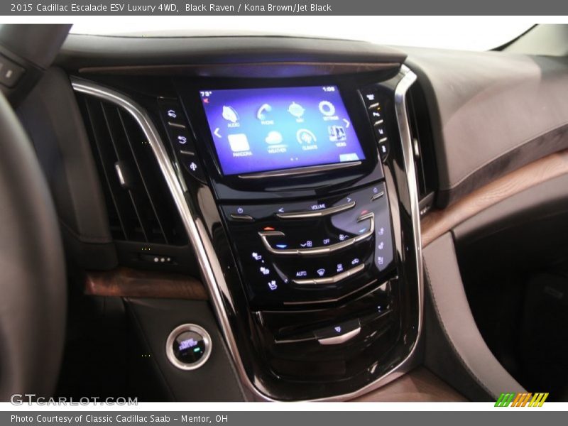 Black Raven / Kona Brown/Jet Black 2015 Cadillac Escalade ESV Luxury 4WD