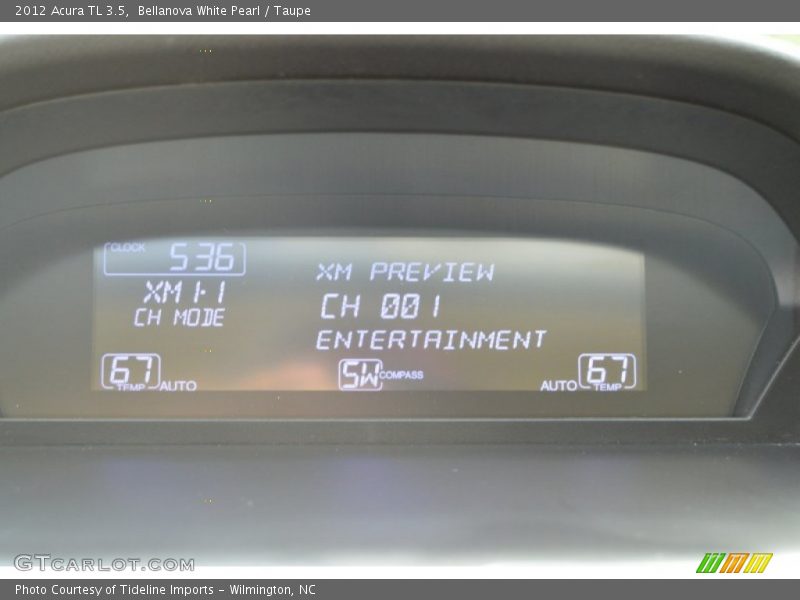 Bellanova White Pearl / Taupe 2012 Acura TL 3.5