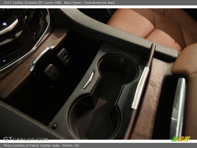 Black Raven / Kona Brown/Jet Black 2015 Cadillac Escalade ESV Luxury 4WD