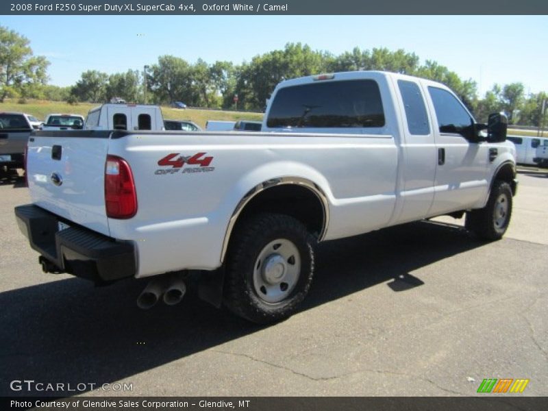 Oxford White / Camel 2008 Ford F250 Super Duty XL SuperCab 4x4