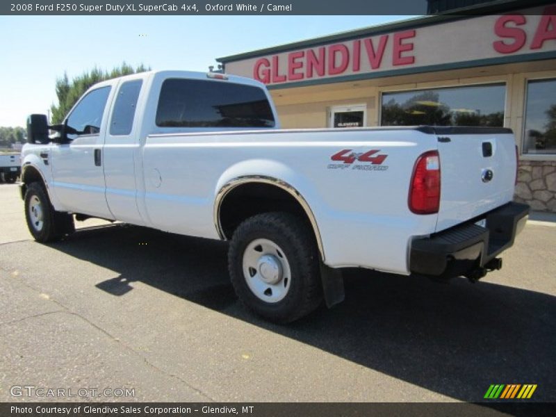 Oxford White / Camel 2008 Ford F250 Super Duty XL SuperCab 4x4