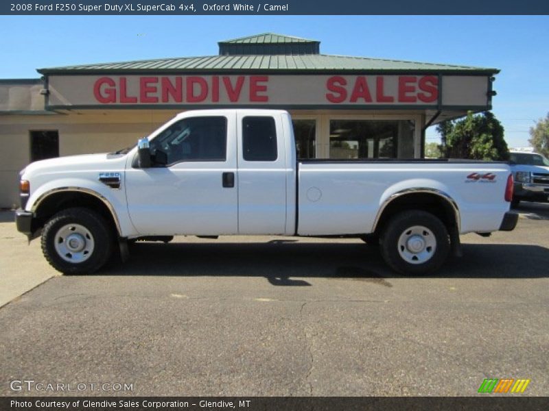 Oxford White / Camel 2008 Ford F250 Super Duty XL SuperCab 4x4