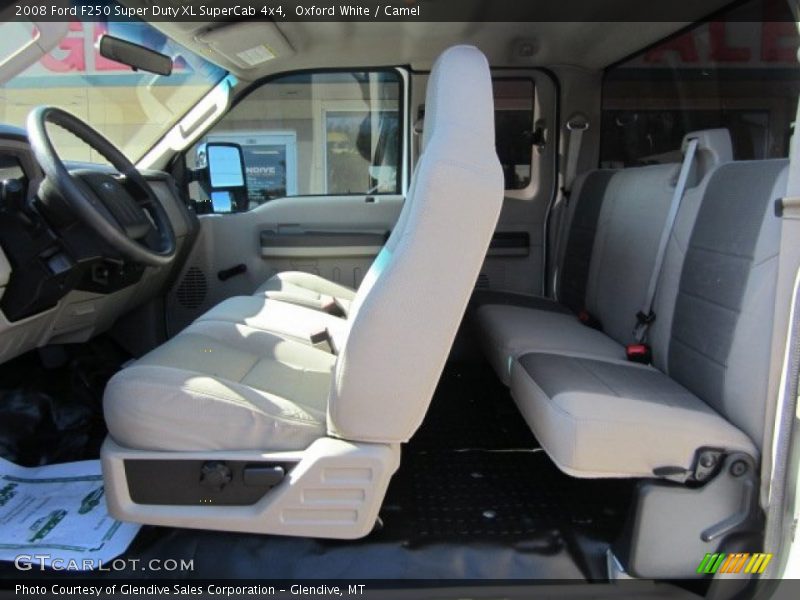 Oxford White / Camel 2008 Ford F250 Super Duty XL SuperCab 4x4