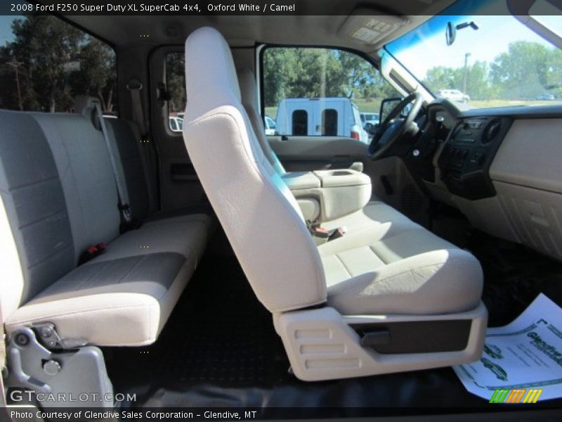Oxford White / Camel 2008 Ford F250 Super Duty XL SuperCab 4x4