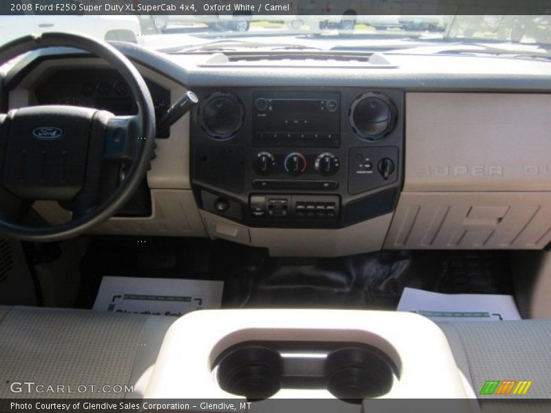 Oxford White / Camel 2008 Ford F250 Super Duty XL SuperCab 4x4