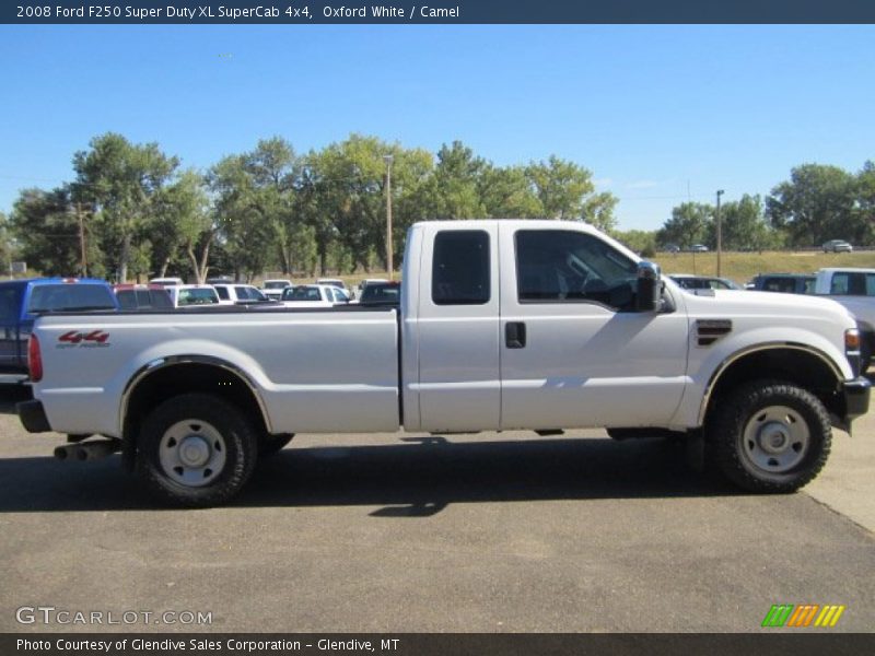 Oxford White / Camel 2008 Ford F250 Super Duty XL SuperCab 4x4