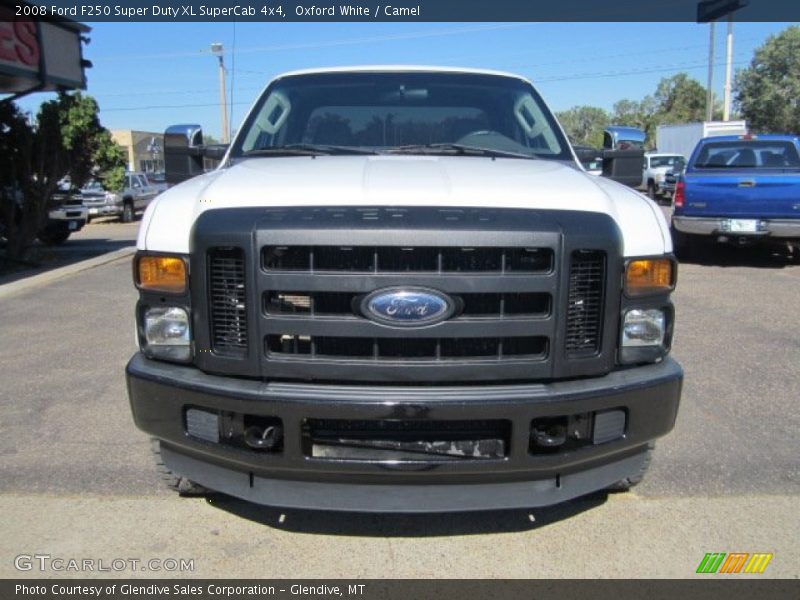 Oxford White / Camel 2008 Ford F250 Super Duty XL SuperCab 4x4