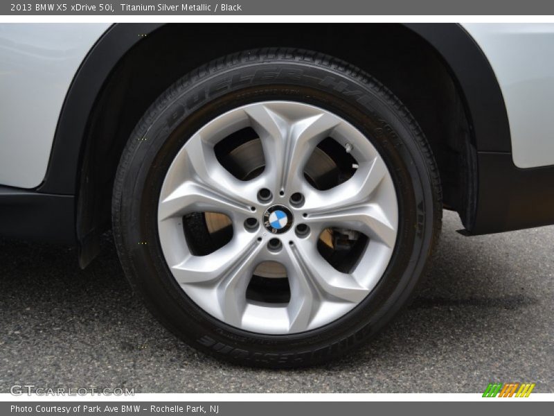 Titanium Silver Metallic / Black 2013 BMW X5 xDrive 50i