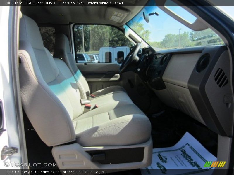 Oxford White / Camel 2008 Ford F250 Super Duty XL SuperCab 4x4