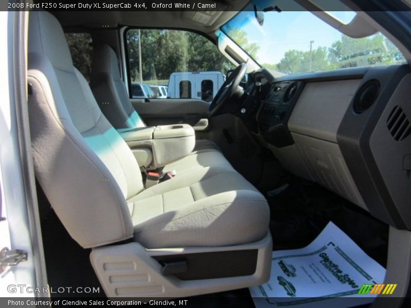 Oxford White / Camel 2008 Ford F250 Super Duty XL SuperCab 4x4