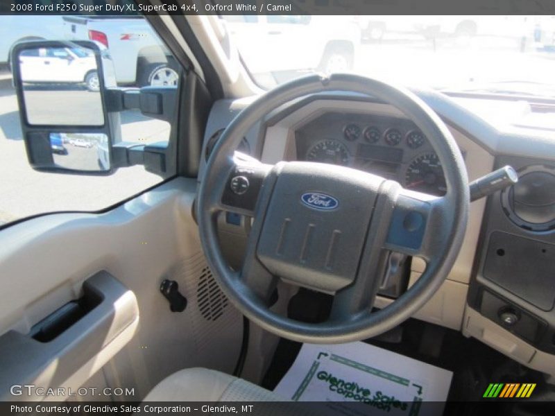 Oxford White / Camel 2008 Ford F250 Super Duty XL SuperCab 4x4