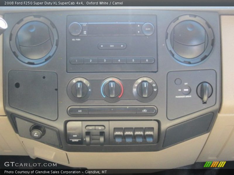 Oxford White / Camel 2008 Ford F250 Super Duty XL SuperCab 4x4