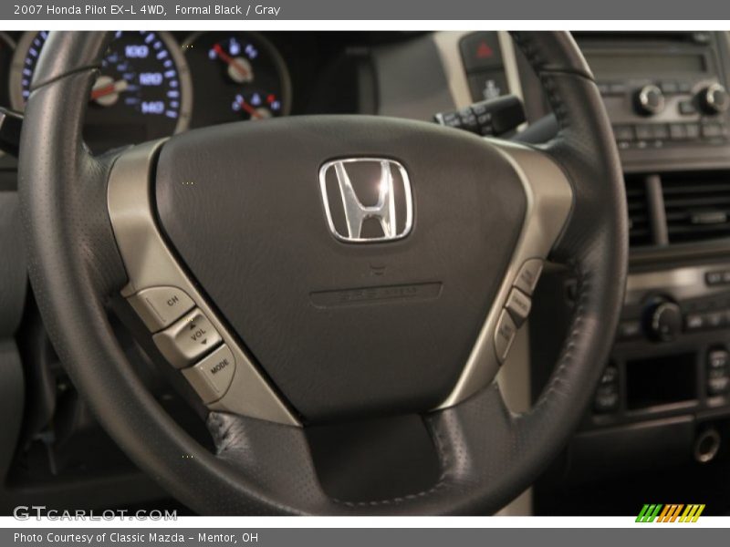 Formal Black / Gray 2007 Honda Pilot EX-L 4WD