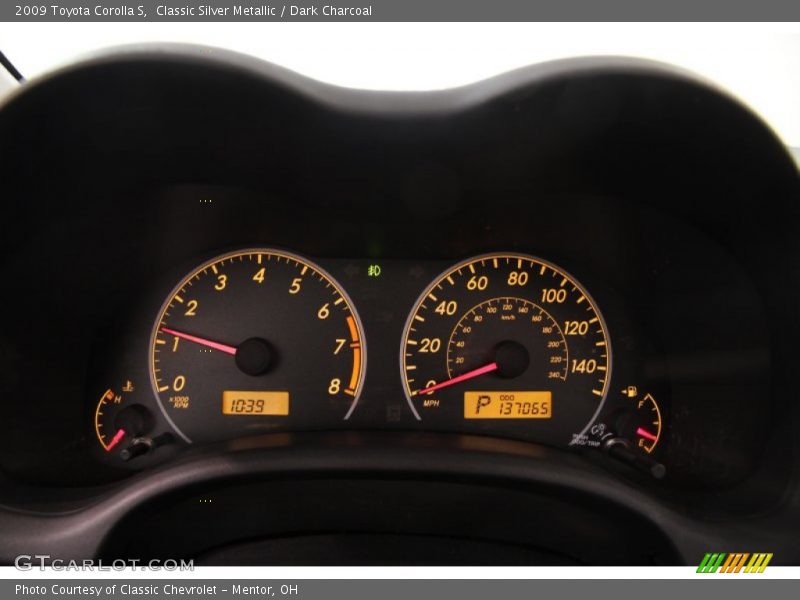 Classic Silver Metallic / Dark Charcoal 2009 Toyota Corolla S